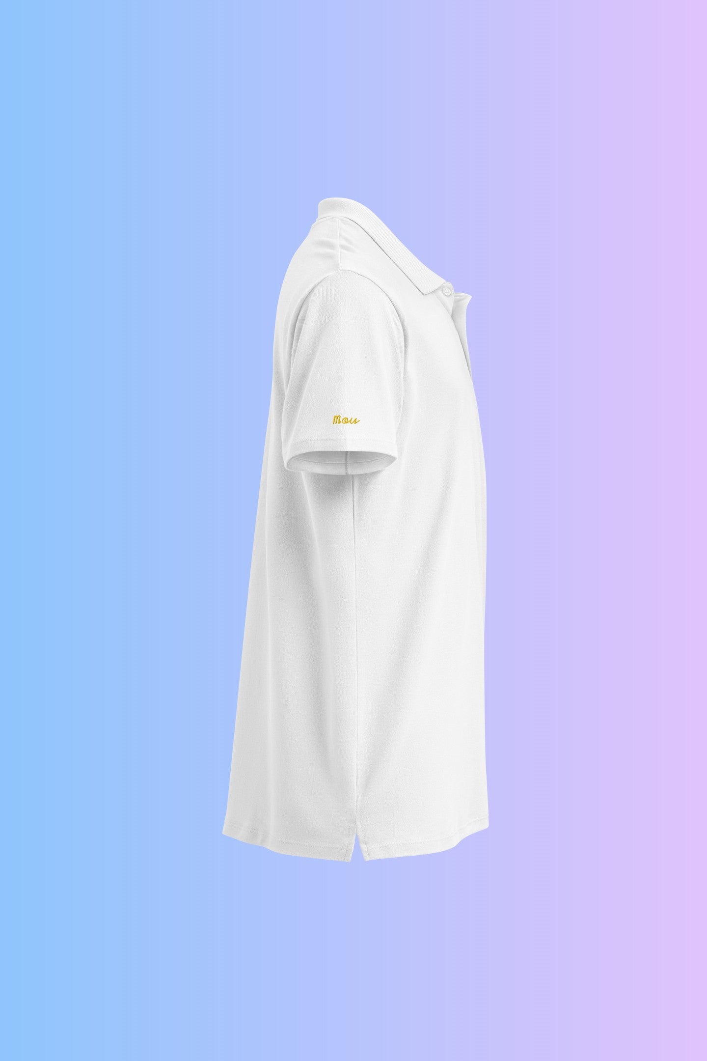 Polo Premium unisex Meme - Brand Logo - White
