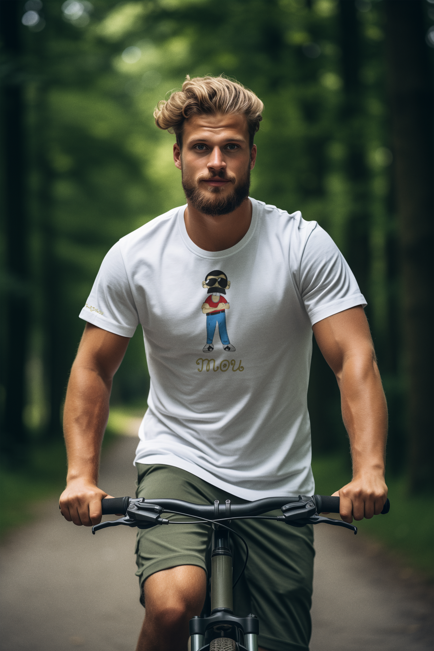 Meme unisex t-shirt - Mou - Organic cotton - B/W