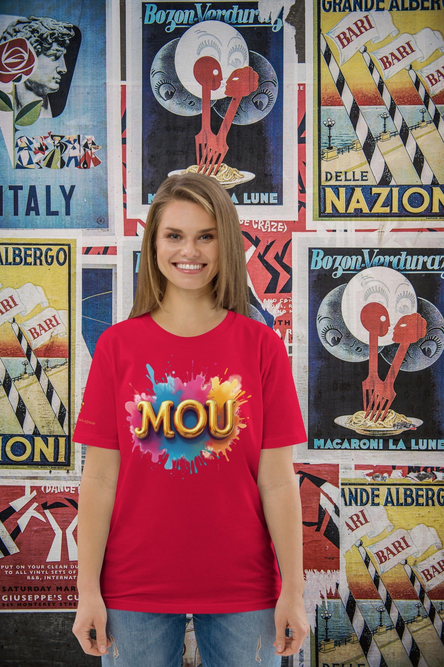 Maglietta unisex Meme - MOU Splash - Cotone Bio