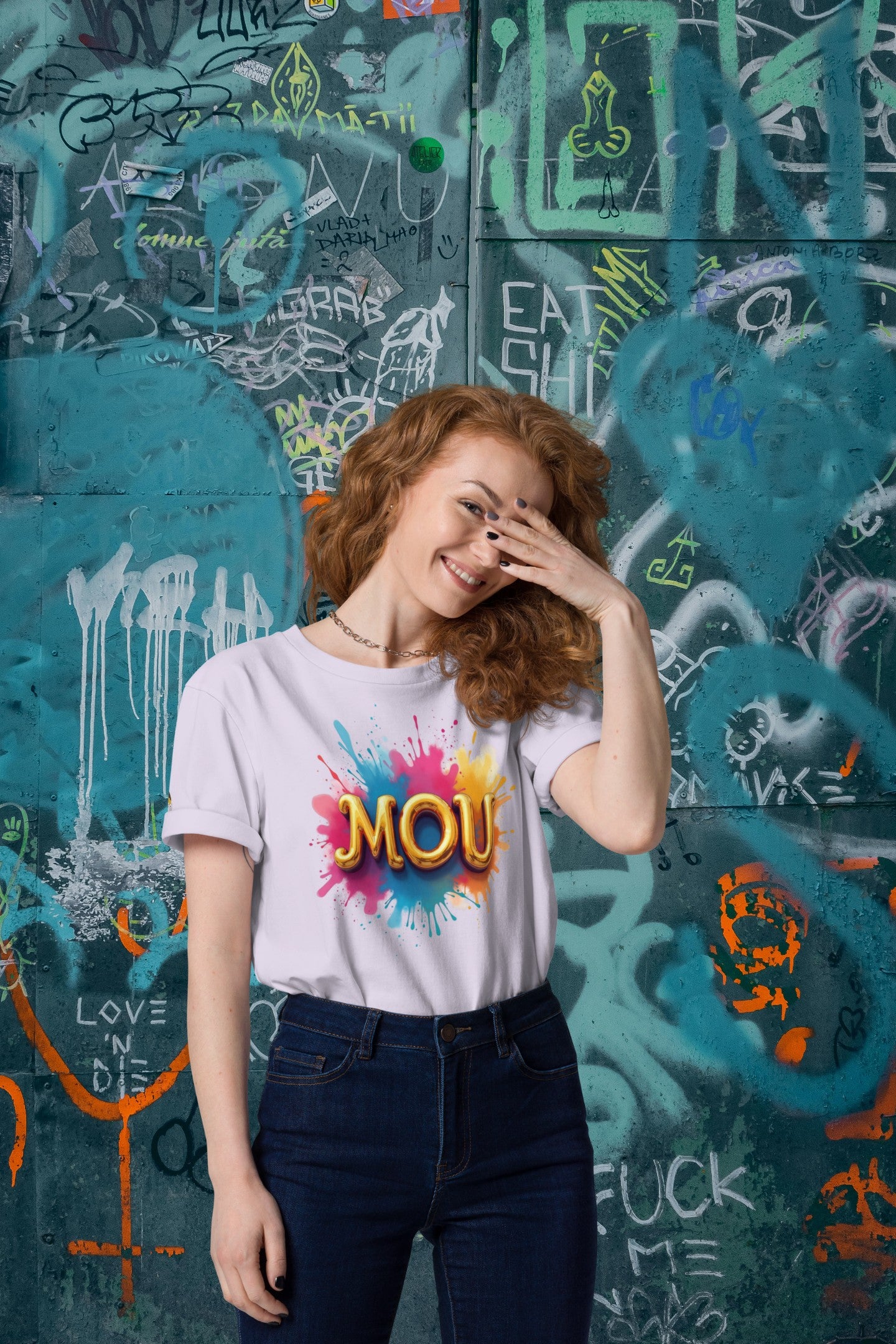 Maglietta unisex Meme - MOU Splash - Cotone Bio