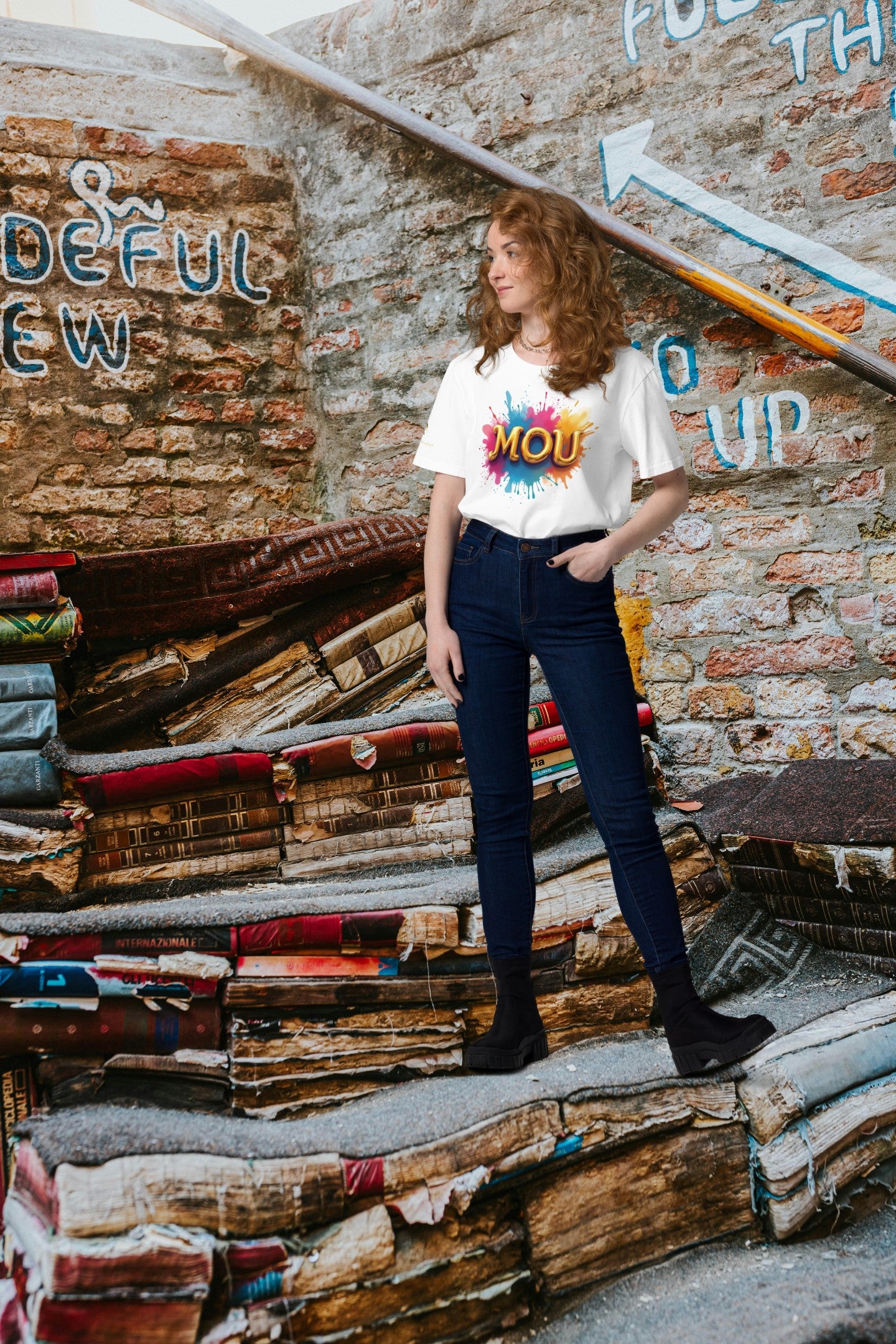 Maglietta unisex Meme - MOU Splash - Cotone Bio