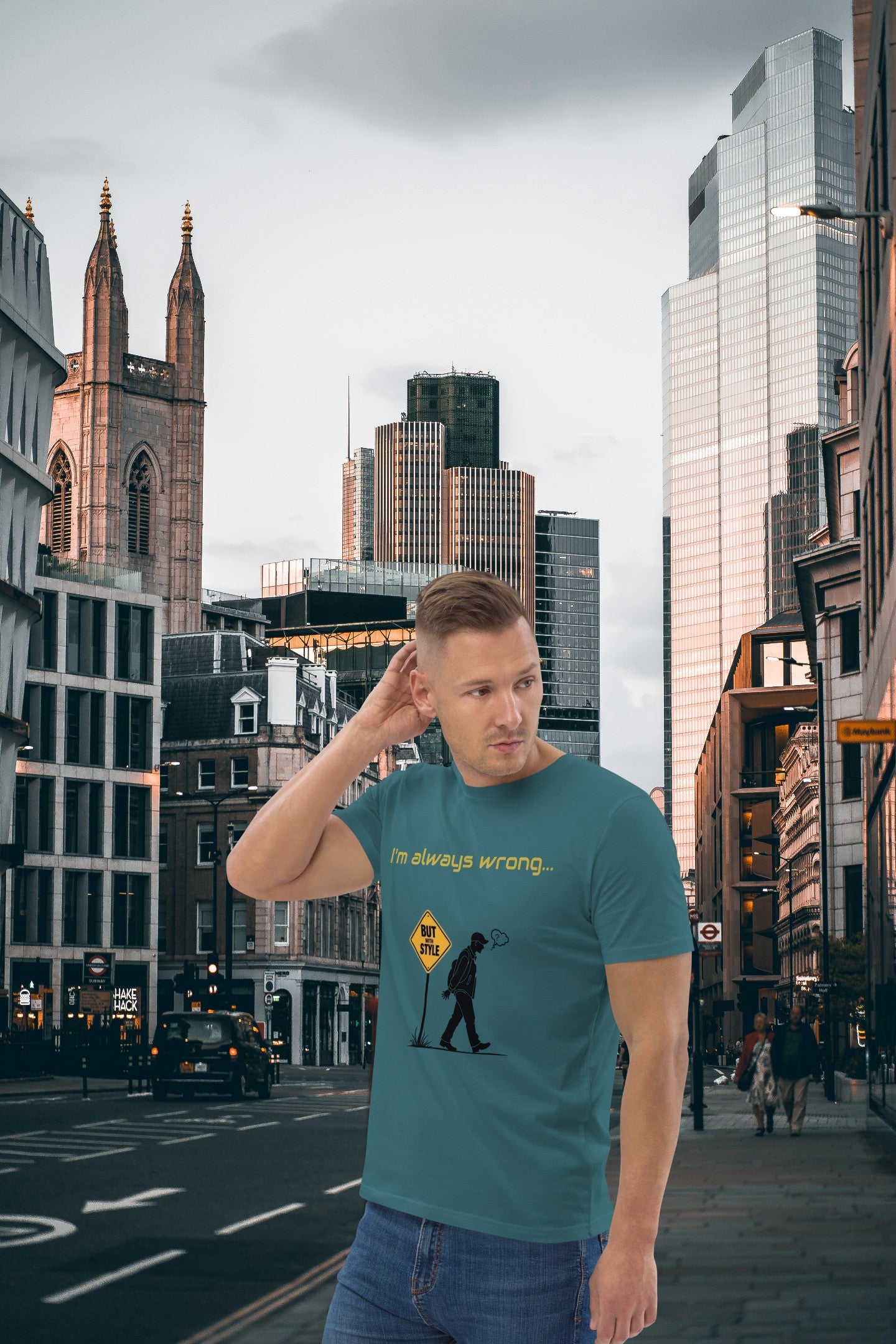 Meme Unisex T-Shirt - Wrong - Organic Cotton - Funny Streetwear by Moustache Man