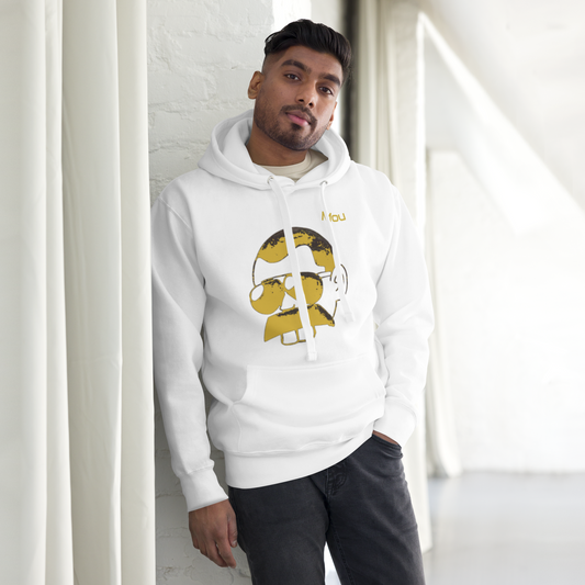 Unisex meme MOU hoodie - Mou big logo - B/W
