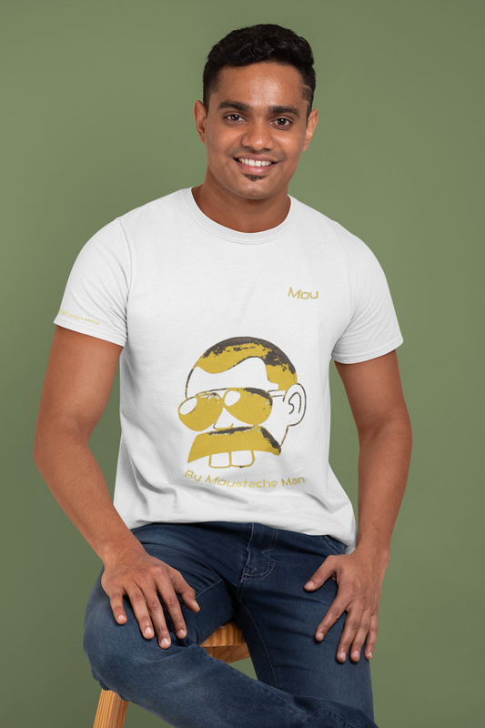 Meme MOU Unisex T-Shirt - Big Logo - Organic Cotton - B/W 
