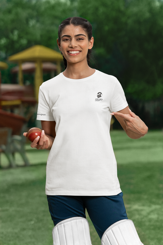 Meme unisex t-shirt MOU - Brand Logo - Organic Cotton - White