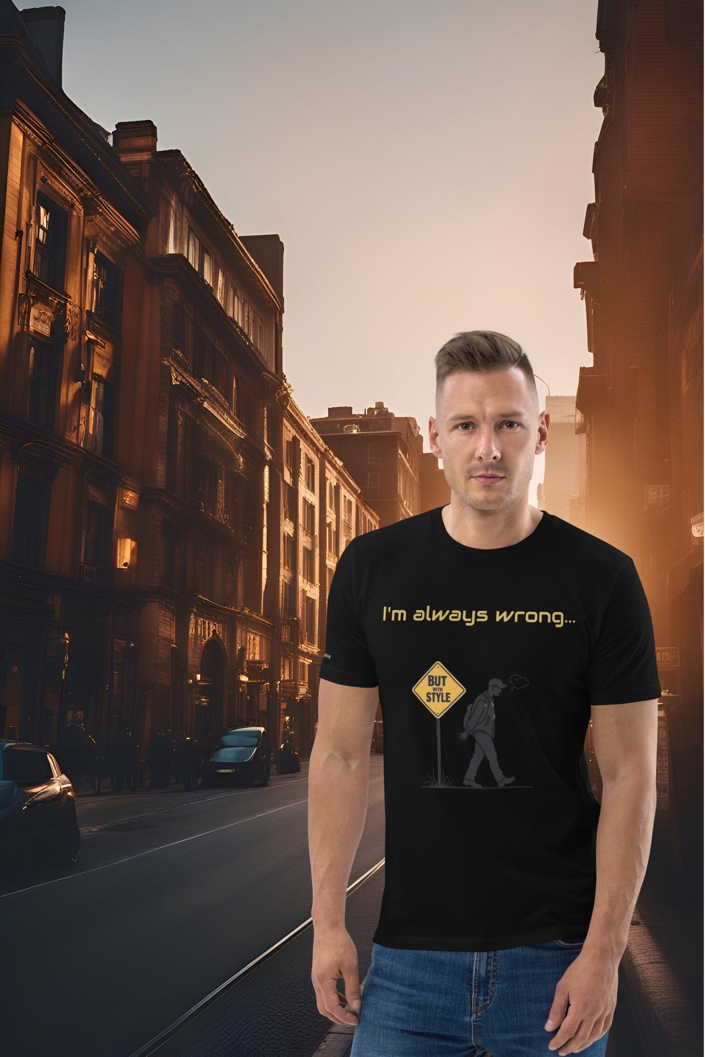 Meme Unisex T-Shirt - Wrong - Organic Cotton - Funny Streetwear by Moustache Man